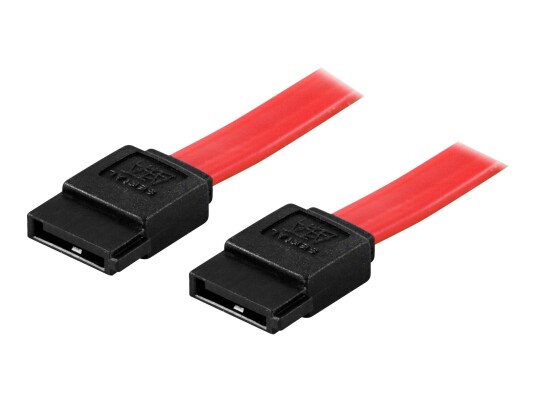 Deltaco SATA-kabel 30 cm Rød Hankjønn til Hankjønn
