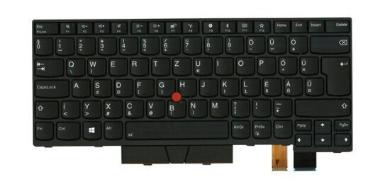 Lenovo Chicony - Brbart tastatur - til utskifting - Ungarsk - Svart