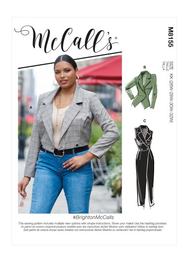 McCall's 8155 - Jakke & Vest B5 (8-10-12-14-16)