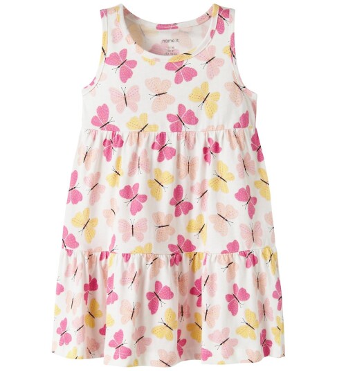 Name It Kjole - NmfVigga - Bright White/Rosa Sløyfe - Name It - 3 år (98) - Kjole Gul Hvit Lilla Name It Kjole - NmfVigga - Bright White/Rosa Sløyfe - Name It - 3 år (98) - Kjole Gul Hvit Lilla