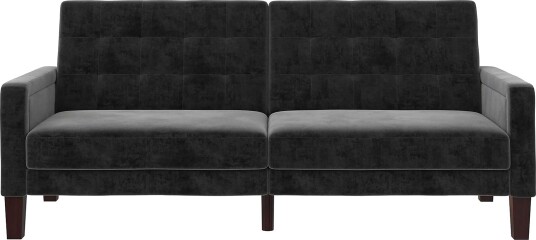 Porter 2 seters Sovesofa Fløyel/Grå Dorel Home