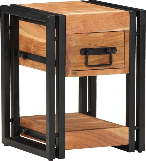  Nattbord 2 stk 30x30x40 cm Solid Tre Akasietre