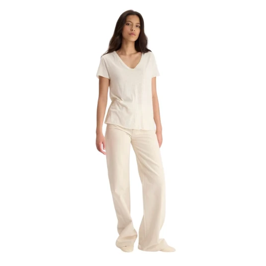 Ines de la Fressange Paris Dame Topper Hvit XL, Ines de la Fressange Paris Dame Topper Hvit XL,