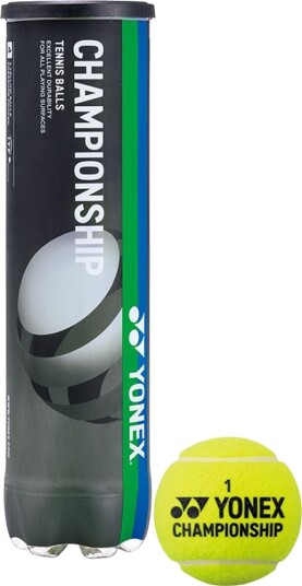 Yonex Championship Tennis (4-Pack), Tennisballer Yellow Yonex Championship Tennis (4-Pack), Tennisballer Yellow