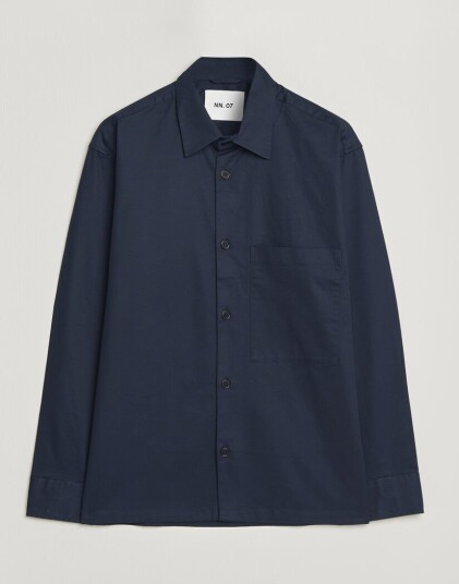 NN07 Freddy Cotton Overshirt Navy Blue NN07 Freddy Cotton Overshirt Navy Blue