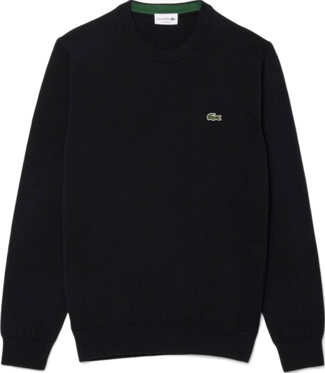 Lacoste Classic Crew Neck Svart Golfgenser herre Svart (031) XX Large
