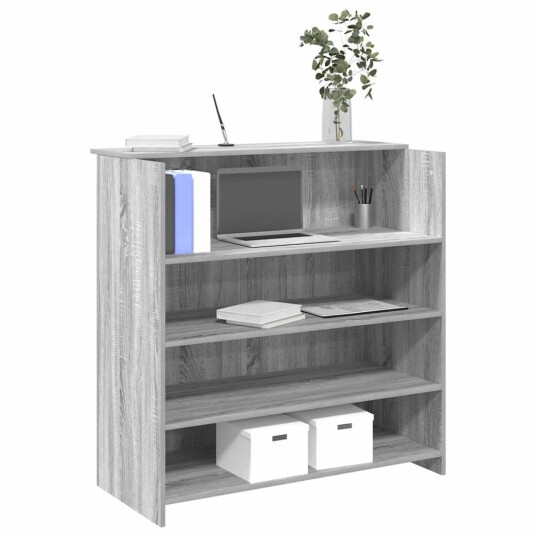 Resepsjonspult grå sonoma 100x50x103,5 cm konstruert tre Resepsjonspult grå sonoma 100x50x103,5 cm konstruert tre