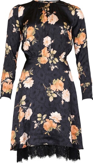 byTimo Jacquard Mini Kjole i Svart for Dame