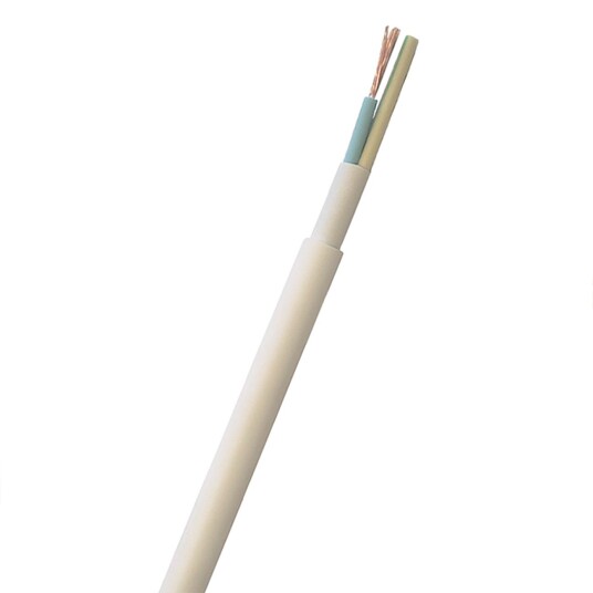 Nexans FQQ Installasjonskabel 3G 1,5 mm² lederområde hvit 1 m kappet Stikkontakter & kabler