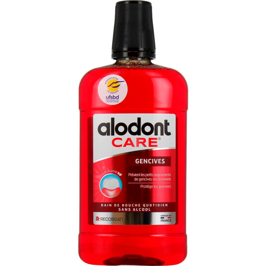 Munnvann uten alkohol ALODONT Care Protect Gum Daily 500 ml