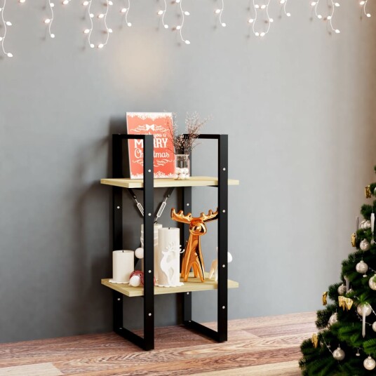 vidaXL Bokhylle 2 niv?er 40x30x70 cm heltre furu vidaXL Bokhylle 2 niv?er 40x30x70 cm heltre furu