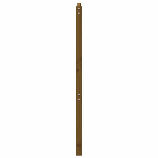 vidaXL Sengegavl honningbrun 206x4x100 cm heltre furu