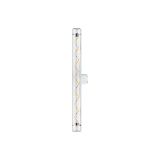 Spl S14d 2,8W dimbar LED pære   T30 spiral filament 2200K klart glass   Dimbar : Dimbar Kulør : Ekstra varm