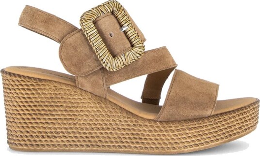 Gabor Wedge Sandal Beige 39