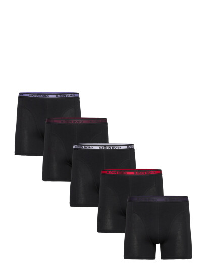 Björn Borg Cotton Stretch Boxer 5P - Black - M