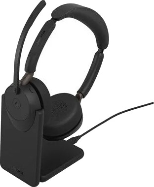 Jabra Evolve3 65 MS - USB-A with Dongle - Stereo (Incl. Charging Stand)