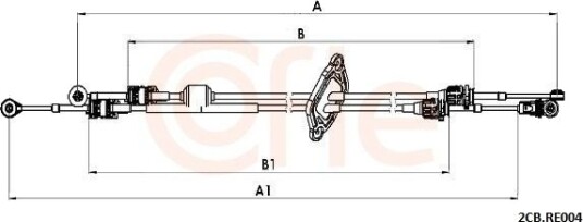 Kabel, girmekanisme COFLE 92.2CB.RE004