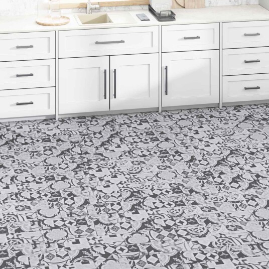 Gulvplanker 5,02 m² 36 pcs PVC Grått mønster