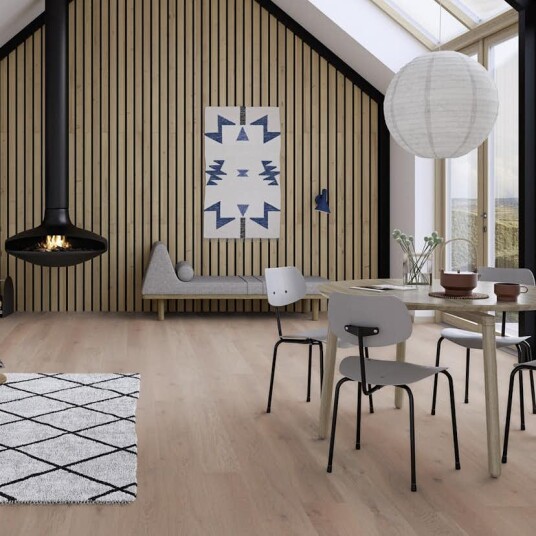 Boen Parkett Eik Warm Grey B Pure 1 Stav