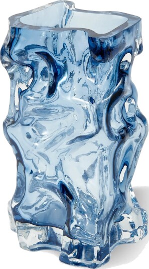 POLSPOTTEN Vase Ice Blue L16X W15X H29CM