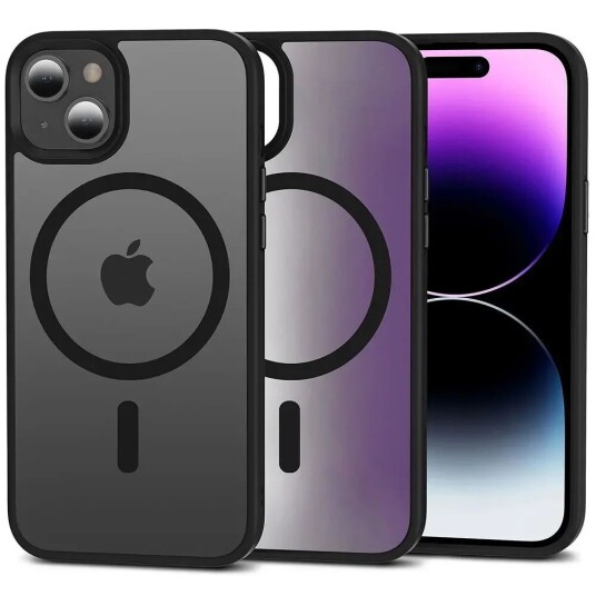 Tech-Protect iPhone 15 Tech-Protect Magmat Deksel - MagSafe Kompatibel - Matt Svart