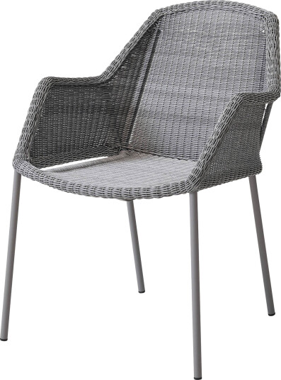 Cane-line Breeze stablestol Light grey Grå