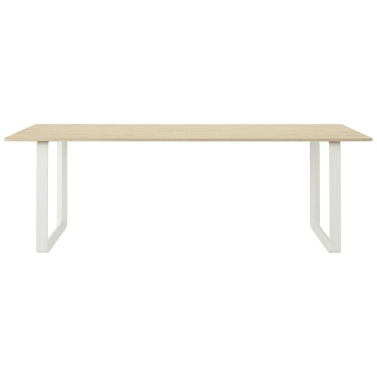 Muuto 70/70 Bord 90x225 Cm Eikefiner / Spisebord & Barbord Finér Hvit 65184