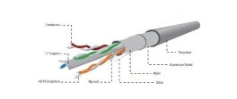 Gembird CAT 6 F/UTP Solid Nettverkskabel 100 m Grå