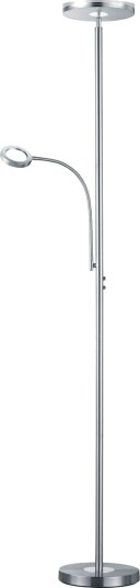 Ackbar gulvlampe lysere LED nikkel -