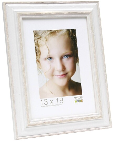 Deknudt S221H1 DIN A4 Billedramme 21x29,7cm White/Beige Wood