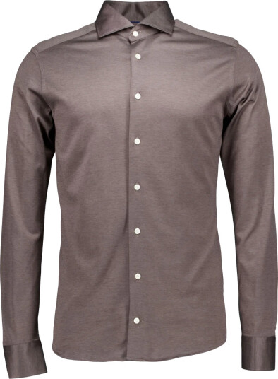 Eton Herre Skjorter Brun S,
