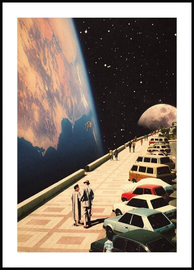 Space Promenade Plakat / 70x100cm