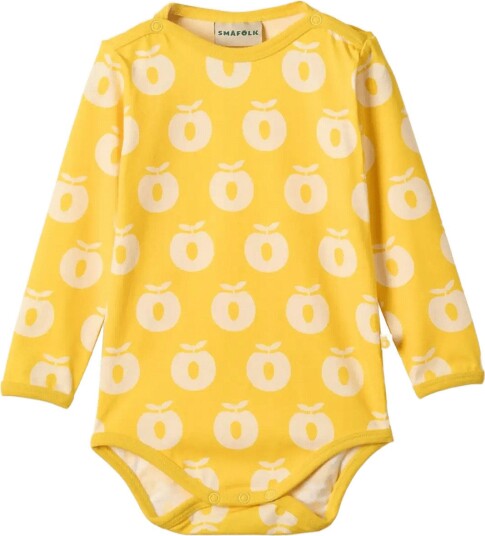 Småfolk | Elstar Long-Sleeved Baby Body With Apples | 92