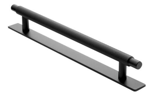 BESLAG DESIGN HÅNDTAK MANOR/BAKPLATE C/C 192MM SVART 351016-11