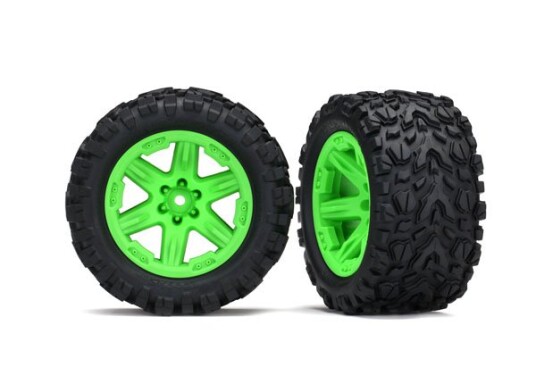 Traxxas 6773G Tires & Wheels Talon Extreme/RXT Green 2.8" 4WD TS Traxxas 6773G Tires & Wheels Talon Extreme/RXT Green 2.8" 4WD TS