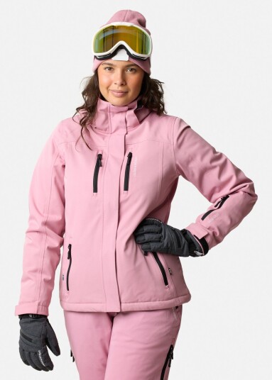 Swedemount Cervinia Jacket W Dark Rose/Black 46 Vinterjakker