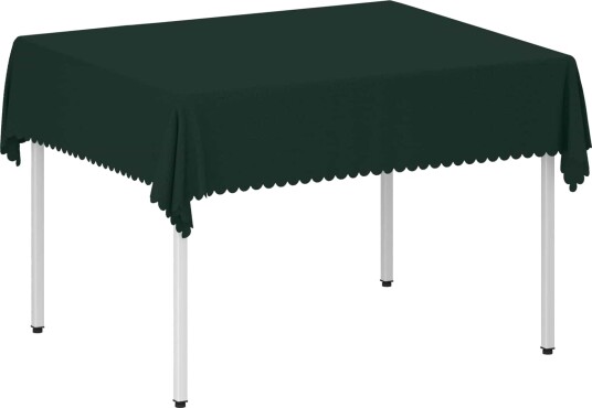 vidaXL Bordduk Rektangulær Mørkegrønn 110 x 140 cm