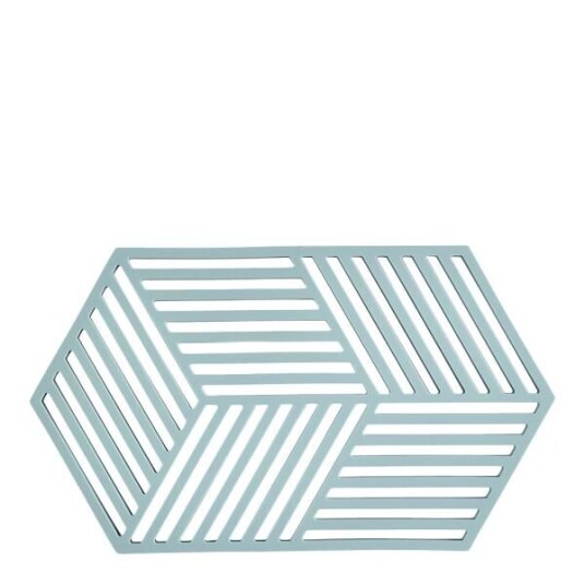 Zone Hexagon bordskåner 24 cm fog blue Zone Hexagon bordskåner 24 cm fog blue
