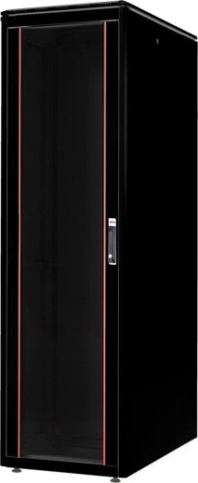 Roline 26.21.0236 Frittstående Hylle 47U 600 Kg Rack Skinner Justerbare Bein Sort