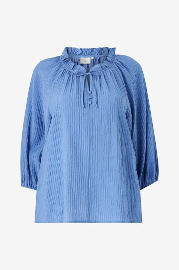 KAFFE Curve - Bluse kcLinna - Blå KAFFE Curve - Bluse kcLinna - Blå
