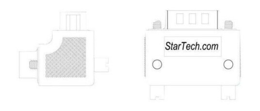 StarTech.com Right Angle DB9 to DB9 Serial Cable Adapter Type 1