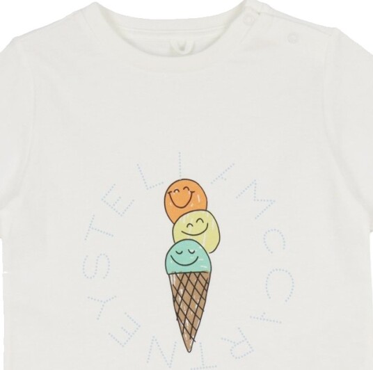 Stella McCartney Kids T skjorte   Ivory m. IskjekStella McCartney Kids   18 md   T skjorte   Hvit