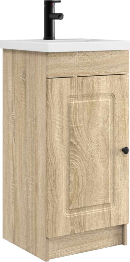 Badmøbel med vask Sonoma eik 42 x 40 x 84,5 cm Konstruert tre Badmøbel med vask Sonoma eik 42 x 40 x 84,5 cm Konstruert tre