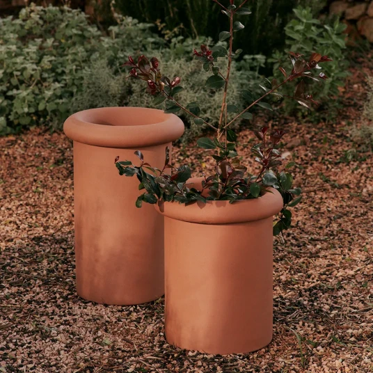 Ferm Living Rollo Blomsterpotte H46 cm Terracotta