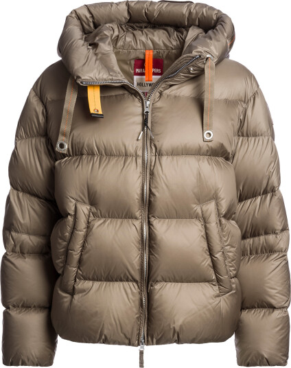 Parajumpers Women"s Tilly Hooded Down Jacket Slate Mud XL