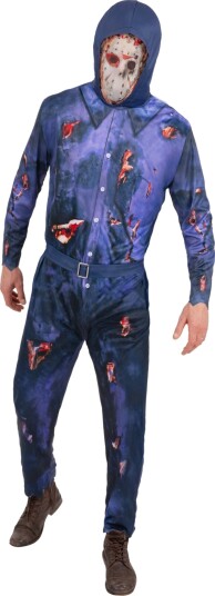Lisensiert Friday the 13th Jason Voorhees Kostyme til Herre Large Lisensiert Friday the 13th Jason Voorhees Kostyme til Herre Large