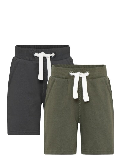 Minymo Basic 53 -Sweat Short (2-Pack) - White - 104