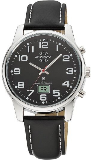 Master Time Herreklokke MTGA 10816 21L Classic Sort/Lær Ø41 mm