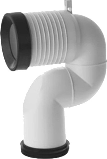 Laufen Back-to-Wall fleksibel avløpsbend 22-30 cm for overvanns- og drensrør