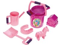Lena Happy Sand Pony 7pcs toy set 1 år Rosa